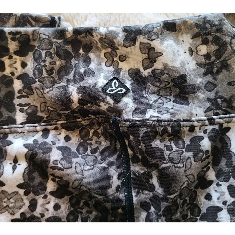 Prana Pants Women Small Rainbow Floral Straight Pocket Pull On Stretch Yoga - Picture 3 of 4